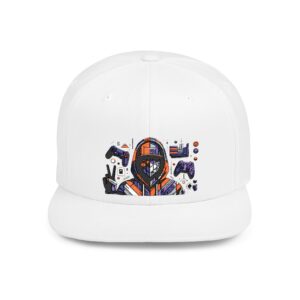 Hat - Abstract Geometry_ A 3D character with a more conceptual and minimalist approach, where the character is formed by abstract geometric shapes and blocks.