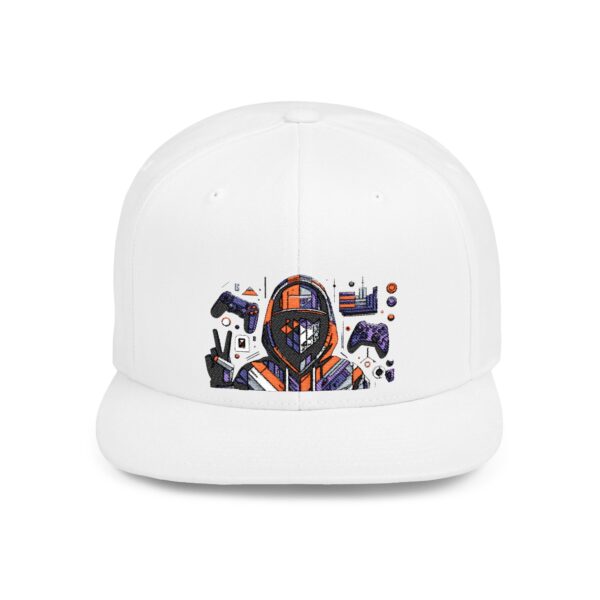 Hat - Abstract Geometry_ A 3D character with a more conceptual and minimalist approach, where the character is formed by abstract geometric shapes and blocks.