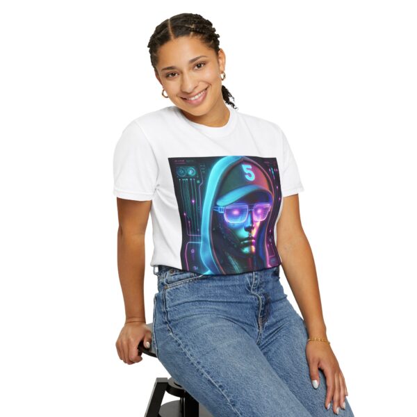 T-Shirt | Cyber Neon Avatar A 3D character with a cyberpunk aesthetic. - Image 13