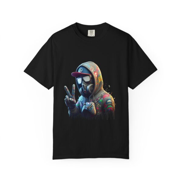 Urban Graffiti Peace T-Shirt | Unisex Streetwear, Vintage Style Tee, Art Lover Gift, Casual Wear, Graphic Design Apparel - Image 2