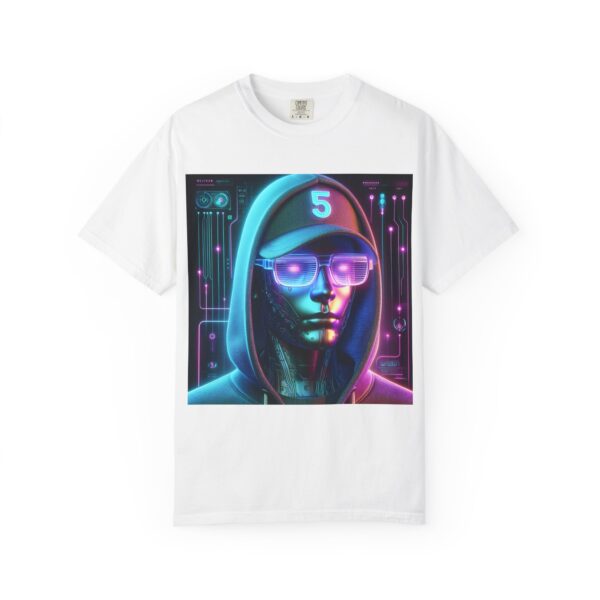 T-Shirt | Cyber Neon Avatar A 3D character with a cyberpunk aesthetic. - Image 10