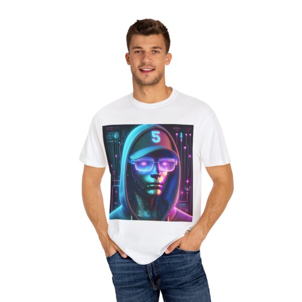 T-Shirt | Cyber Neon Avatar A 3D character with a cyberpunk aesthetic. - Image 12