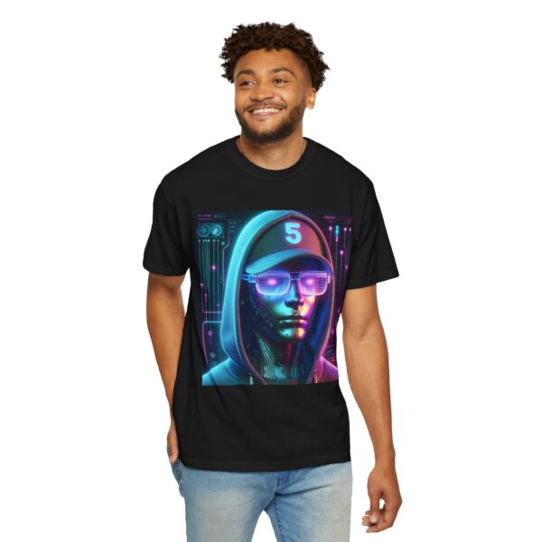 T-Shirt | Cyber Neon Avatar A 3D character with a cyberpunk aesthetic.